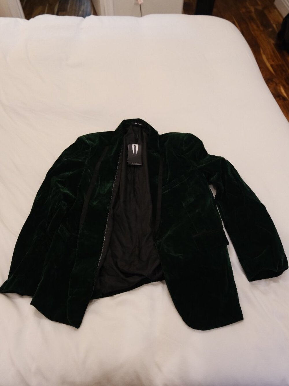 Mage Male Men's Emerald Velvet Dinner Jacket L XL NWT